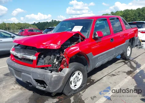 2003 Chevrolet Avalanche 1500 из США, поврежденный, VIN 3GNEC13T93G155839